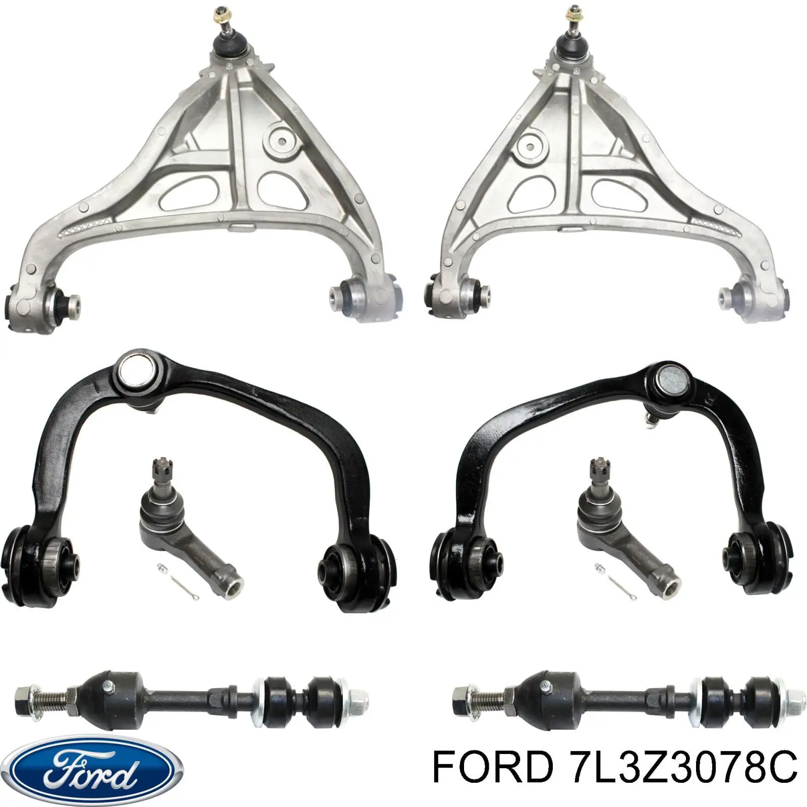 7L3Z3078C Ford Рычаг передней подвески нижний, правый