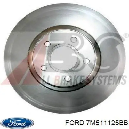 7M511125BB Ford диск тормозной передний