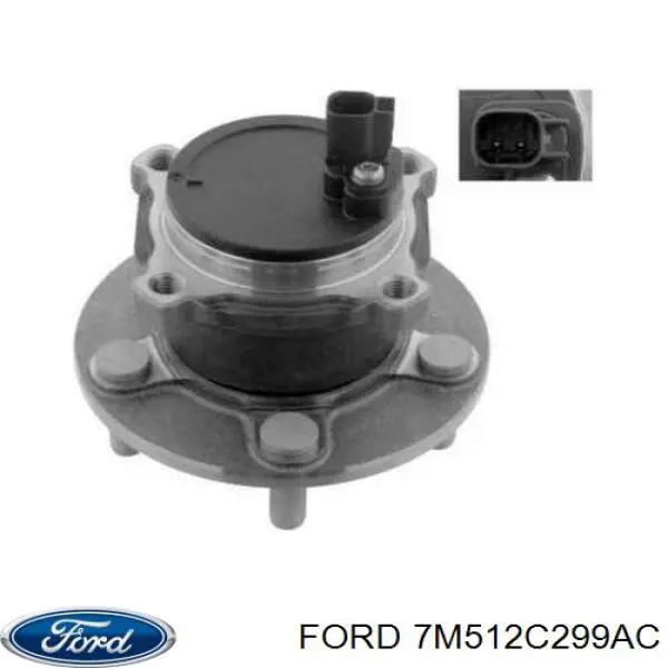 Задняя ступица 7M512C299AC Ford