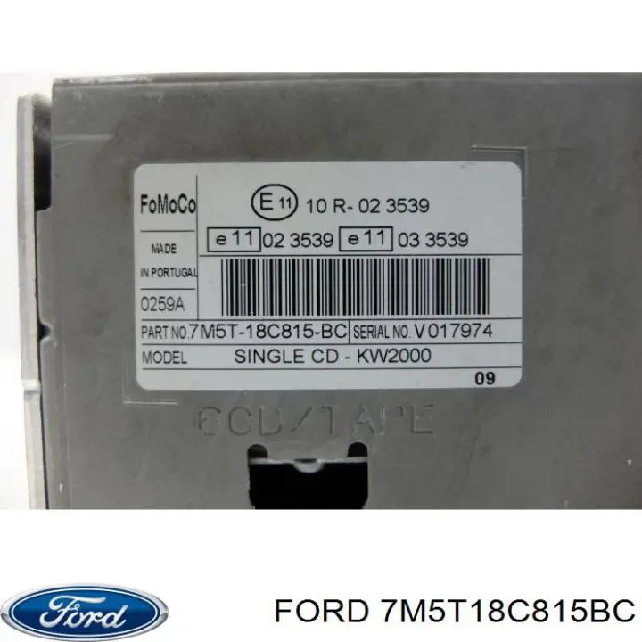 7M5T18C815BC Ford 