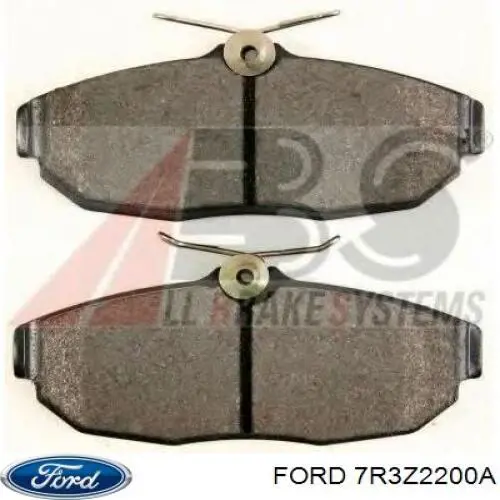 Колодки тормозные задние дисковые Ford 7R3Z2200A