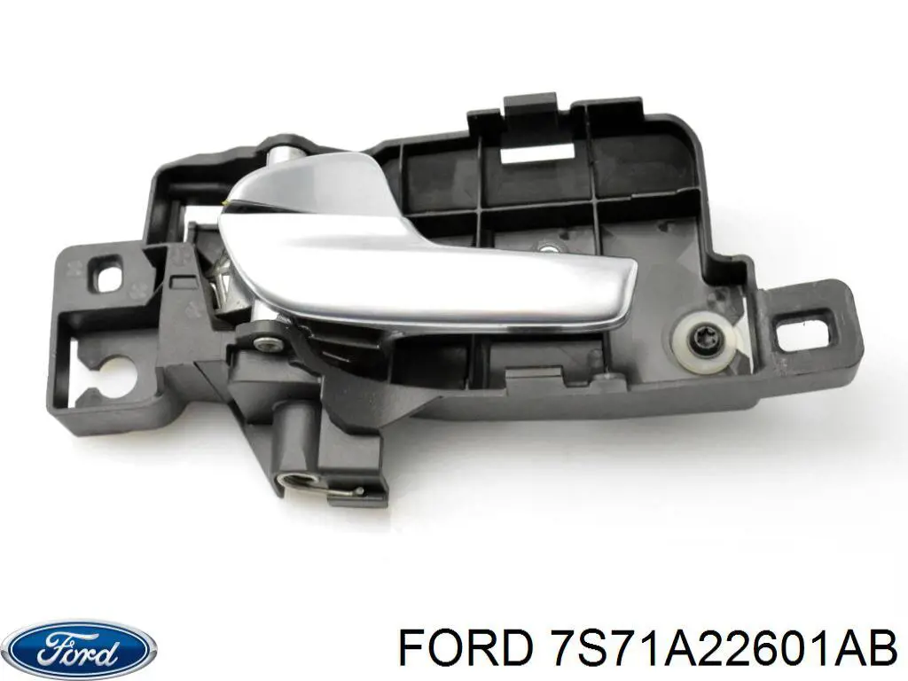 7S71A22601AD Ford maçaneta interna dianteira/traseira da porta esquerda