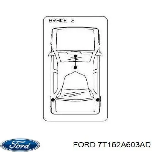 Задний трос ручника Ford 7T162A603AD цена, от 32.28 USD