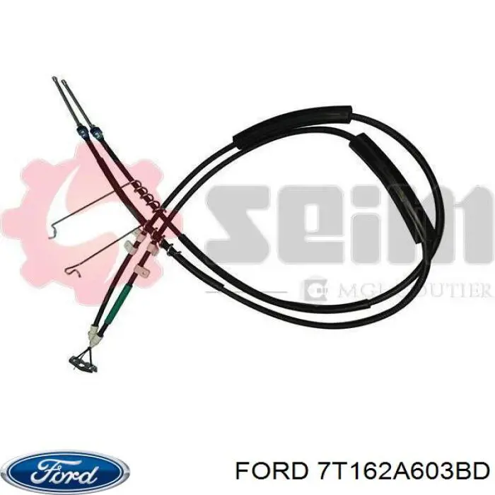 Задний трос ручника Ford 7T162A603BD цена, от 29.64 USD
