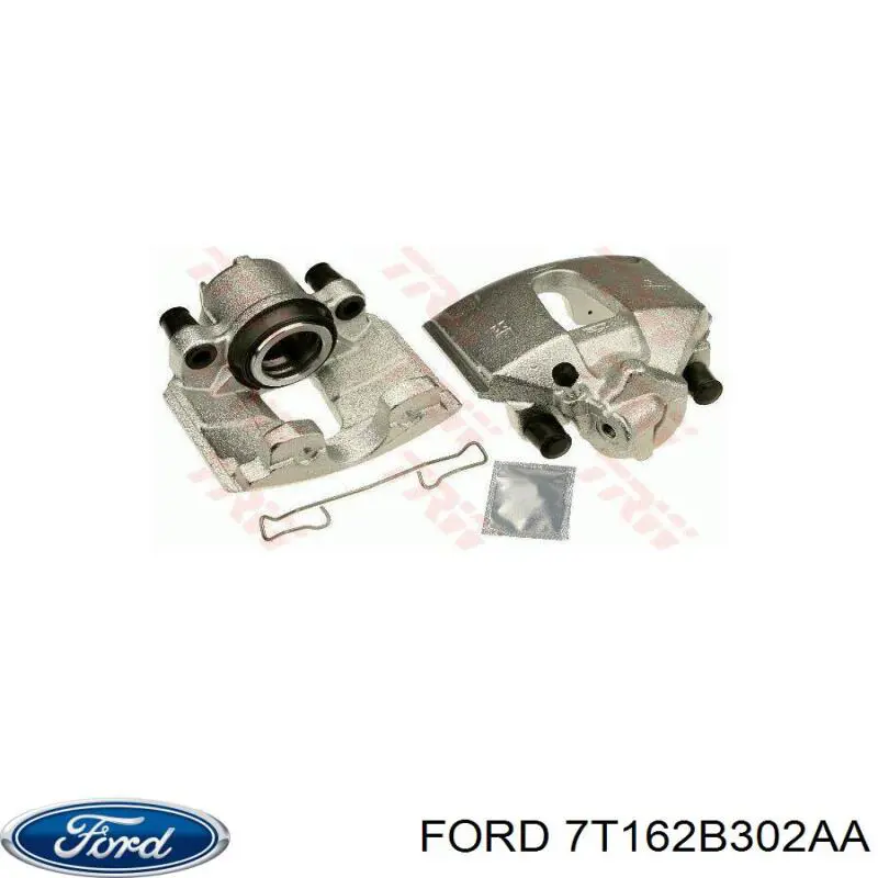 Купить 7T162B302AA Ford Суппорт тормозной передний левый