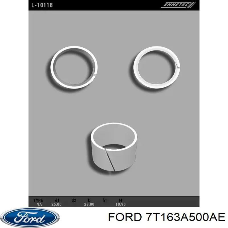 7t163a500ae Ford cremalheira da direção