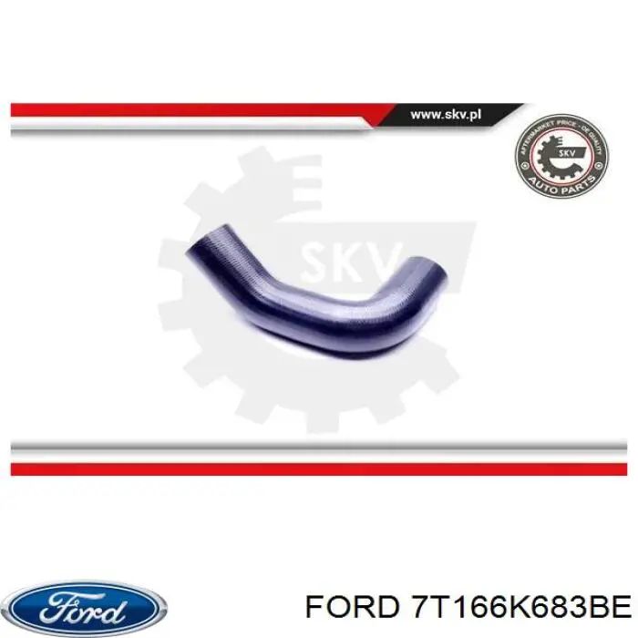 Шланг/патрубок интеркуллера Ford 7T166K683BE цена, от 11.25 USD