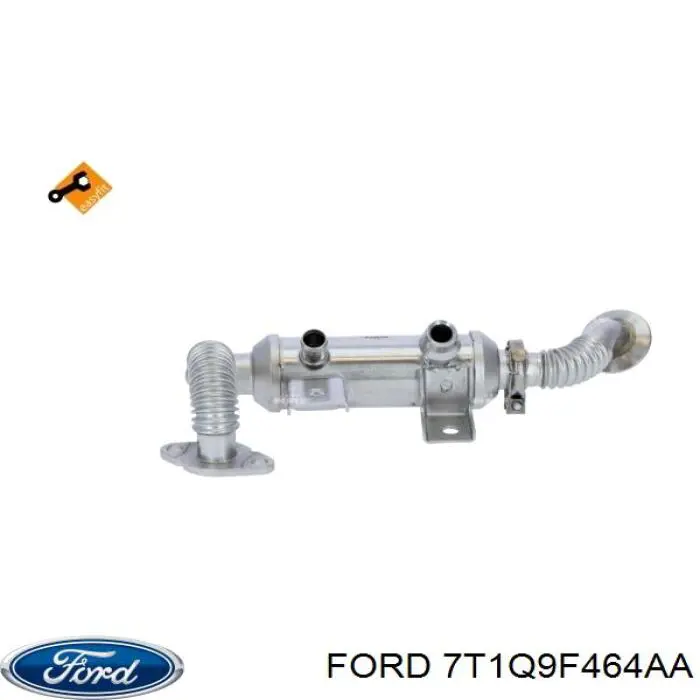 Радиатор системы EGR рециркуляции выхлопных газов Ford 7T1Q9F464AA
