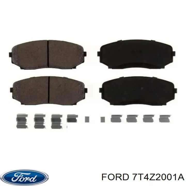 Передние тормозные колодки 7T4Z2001A Ford