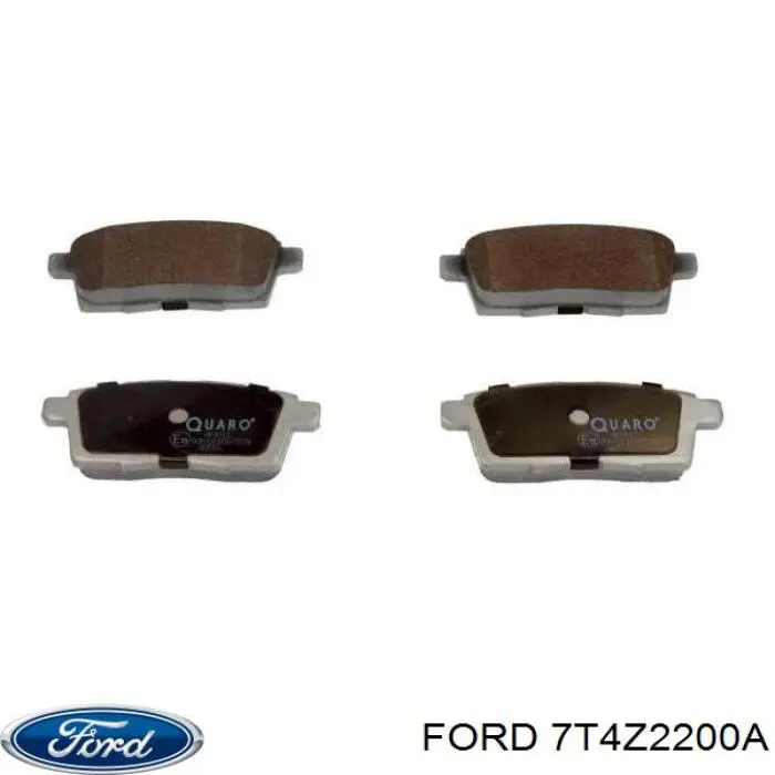 Купить 7T4Z2200A Ford Колодки тормозные задние, дисковые