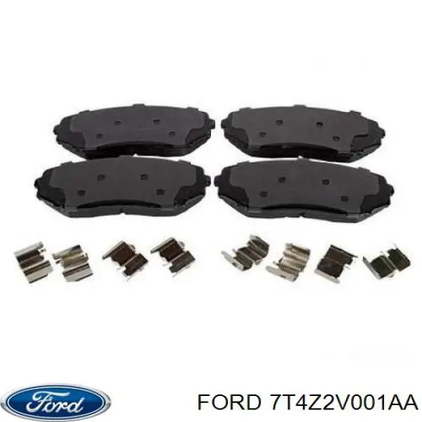 Передние тормозные колодки 7T4Z2V001AA Ford