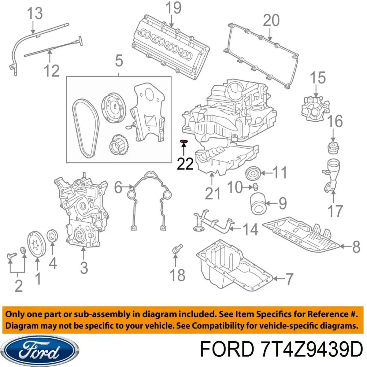 7T4Z9439D Ford 