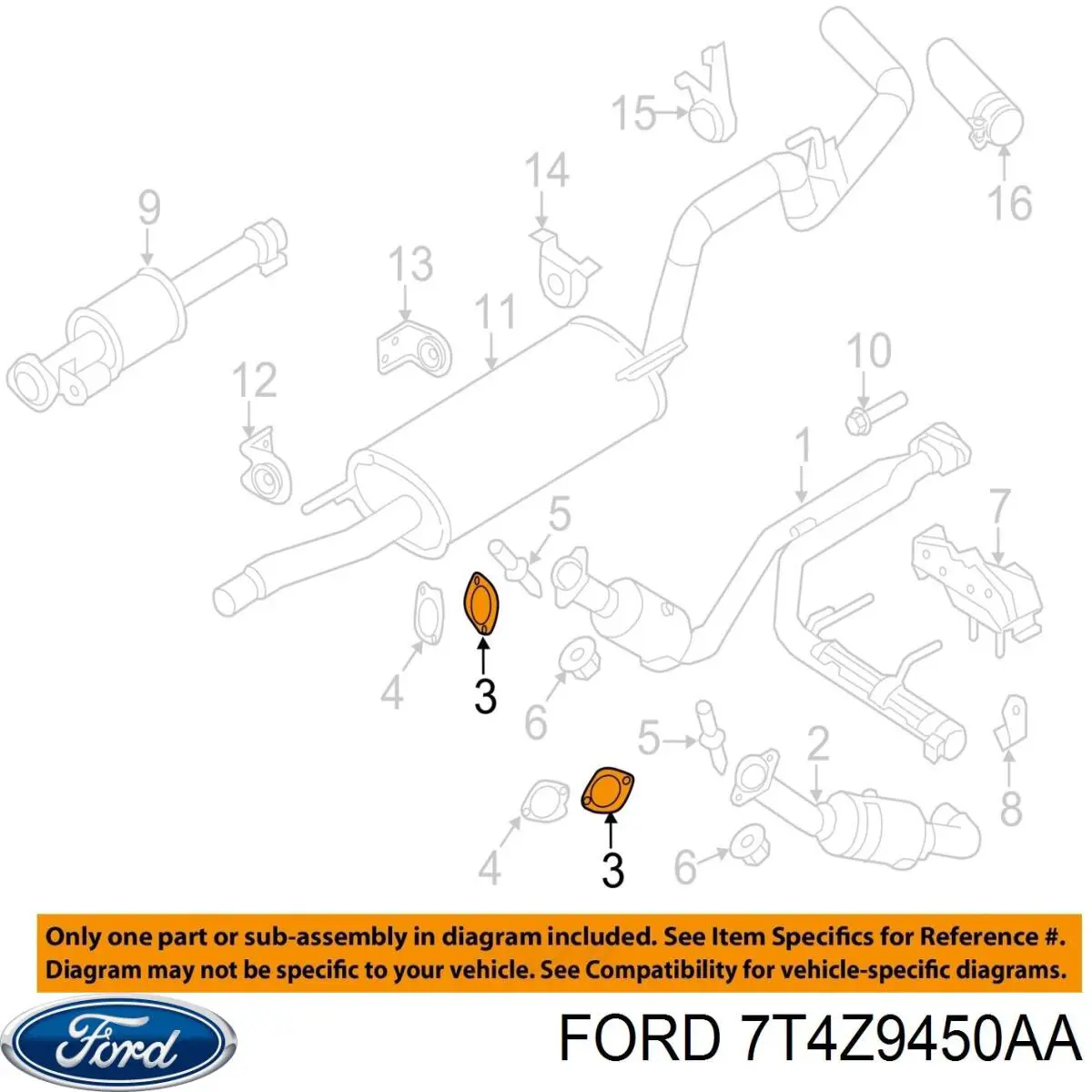 7T4Z9450AA Ford 