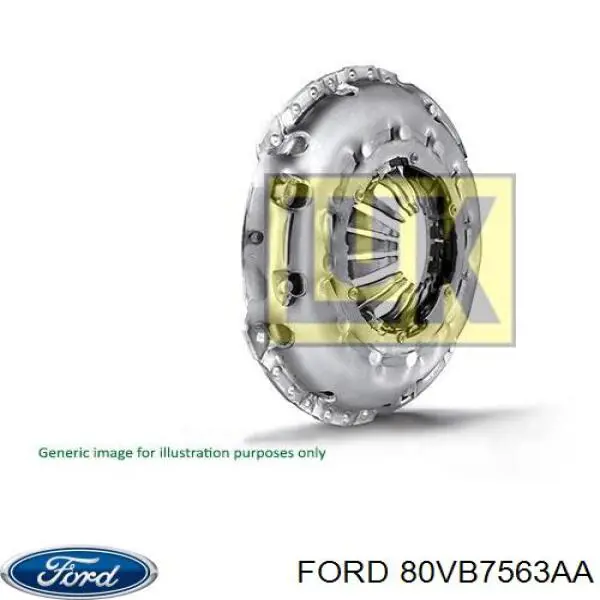 Лепестковая корзина сцепления Ford 80VB7563AA цена, от 14.11 USD