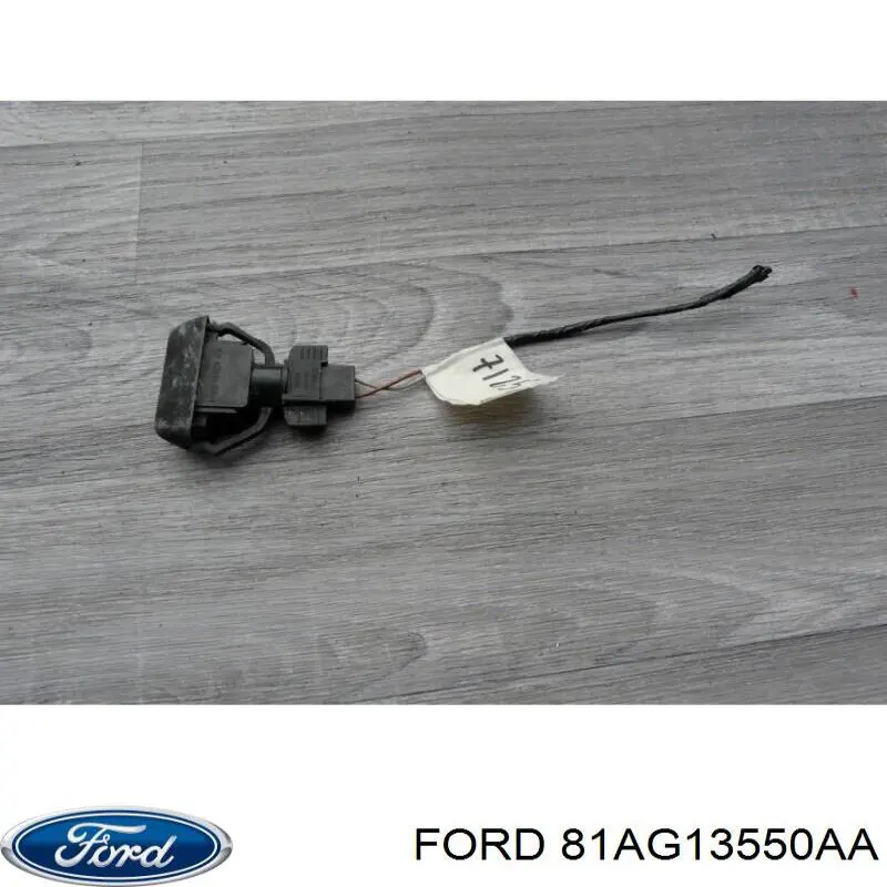 81AG13550AA Ford lanterna da luz de fundo de matrícula traseira