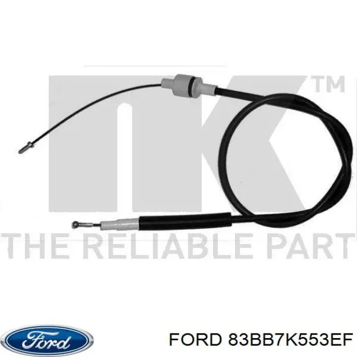 83BB7K553EF Ford cabo de embraiagem