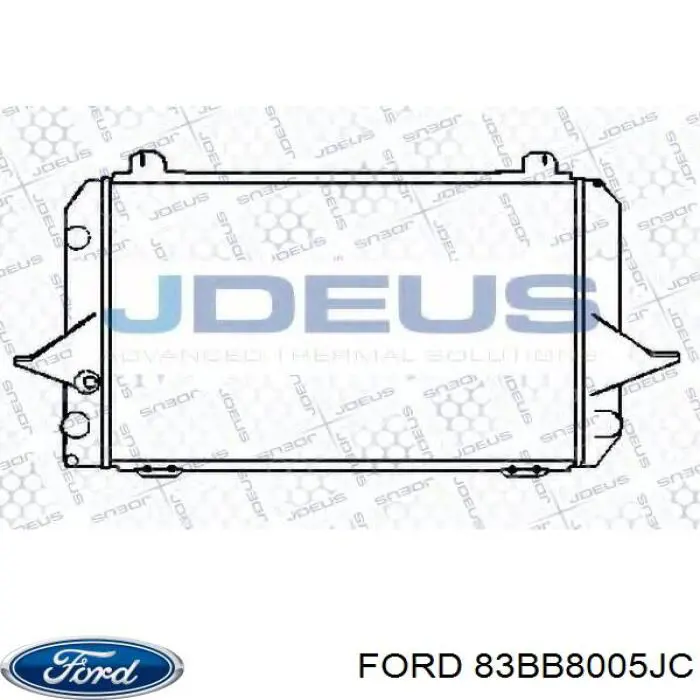 Радиатор охлаждения двигателя Ford 6130210 цена, от 292.58 USD