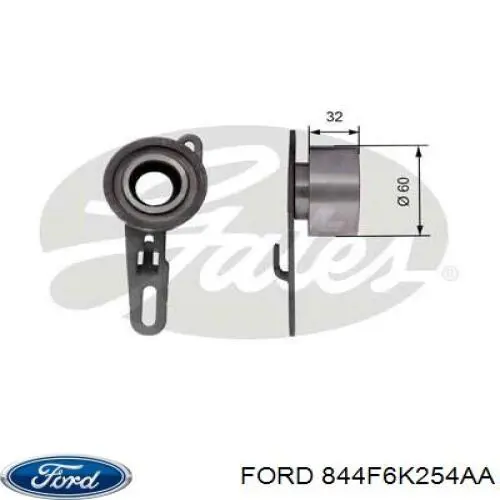 Купить 844F6K254AA Ford Ролик натяжителя газораспределительного ремня
