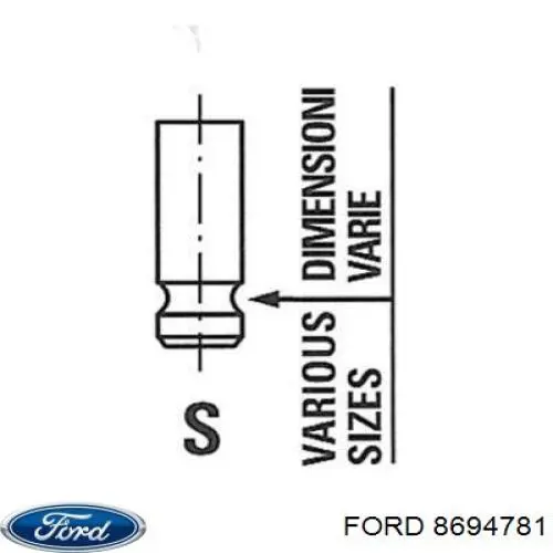 Впускной клапан 1119205 Ford