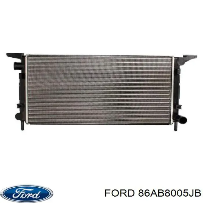 86AB8005JB Ford radiador de esfriamento de motor