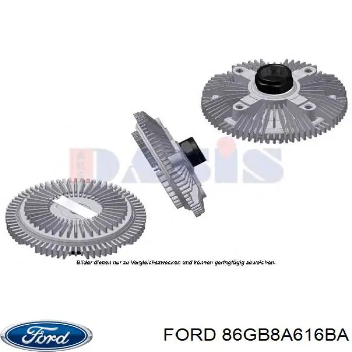 Вискомуфта вентилятора 1057393 Ford