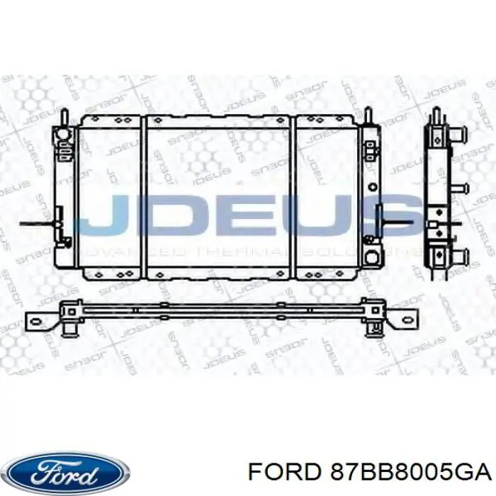 Радиатор охлаждения двигателя Ford Sierra I хэтчбек (GBC) (1982 - 1987) цена, от 97.65 USD