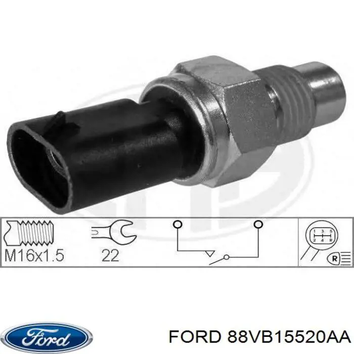 Датчик включения фонарей заднего хода 88VB15520AA Ford