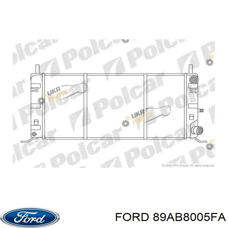 Радиатор охлаждения двигателя Ford 89AB8005FA цена, от 28.26 USD