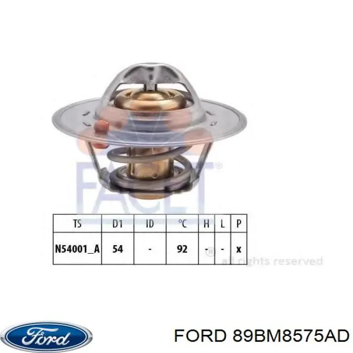 Термостат 89BM8575AD Ford