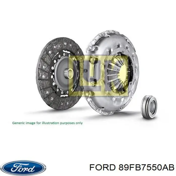 Купить 89FB7550AB Ford Диск сцепления