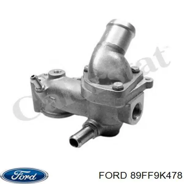 89FF9K478 Ford Корпус термостата в сборе