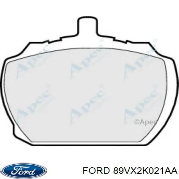 Передние тормозные колодки 89VX2K021AA Ford