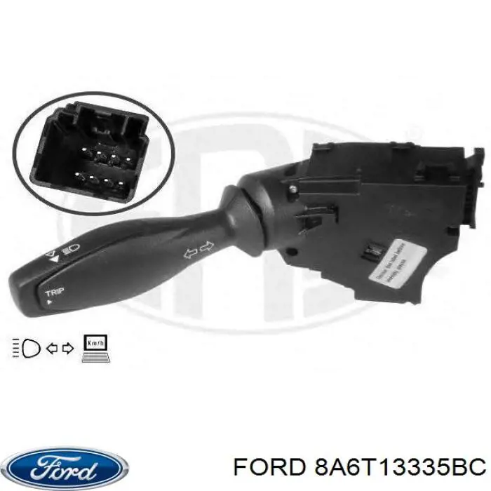 Купить 8A6T13335BC Ford Левый подрулевой переключатель