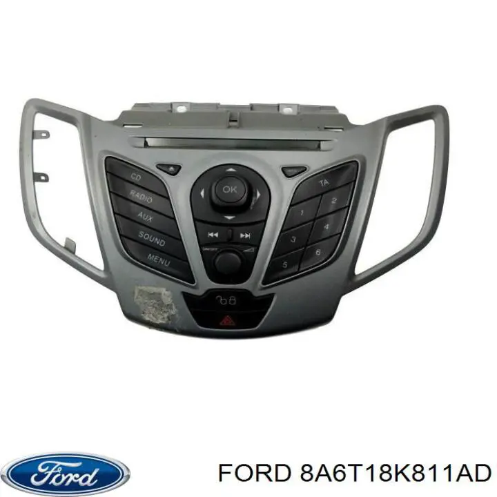 Консоль панели управления центральная на Ford Fiesta VI 