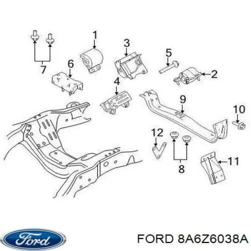  Ford 8A6Z6038A цена, от 12.70 USD