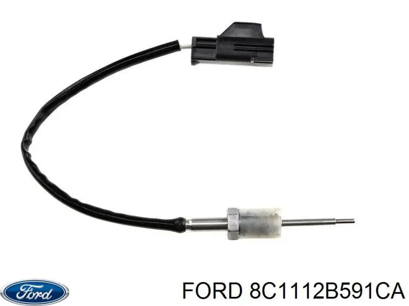Купить 8C1112B591CA Ford Датчик температуры отработавших газов (ОГ), до катализатора