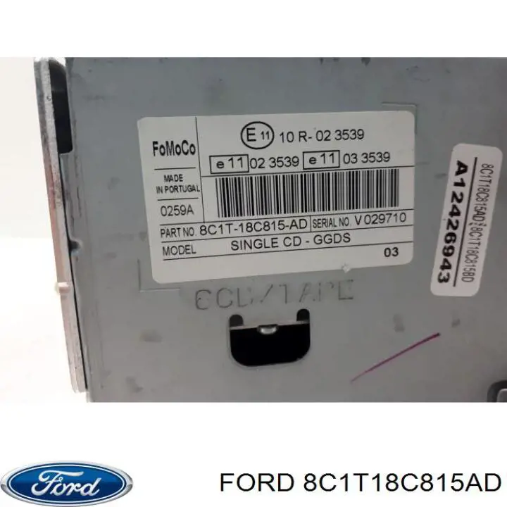  8C1T18C815AD Ford