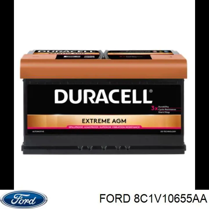 Аккумулятор Ford 8C1V10655AA