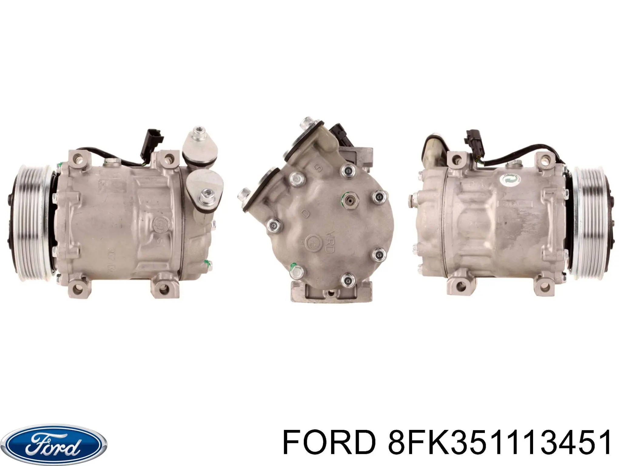 Компрессор кондиционера 8FK351113451 Ford