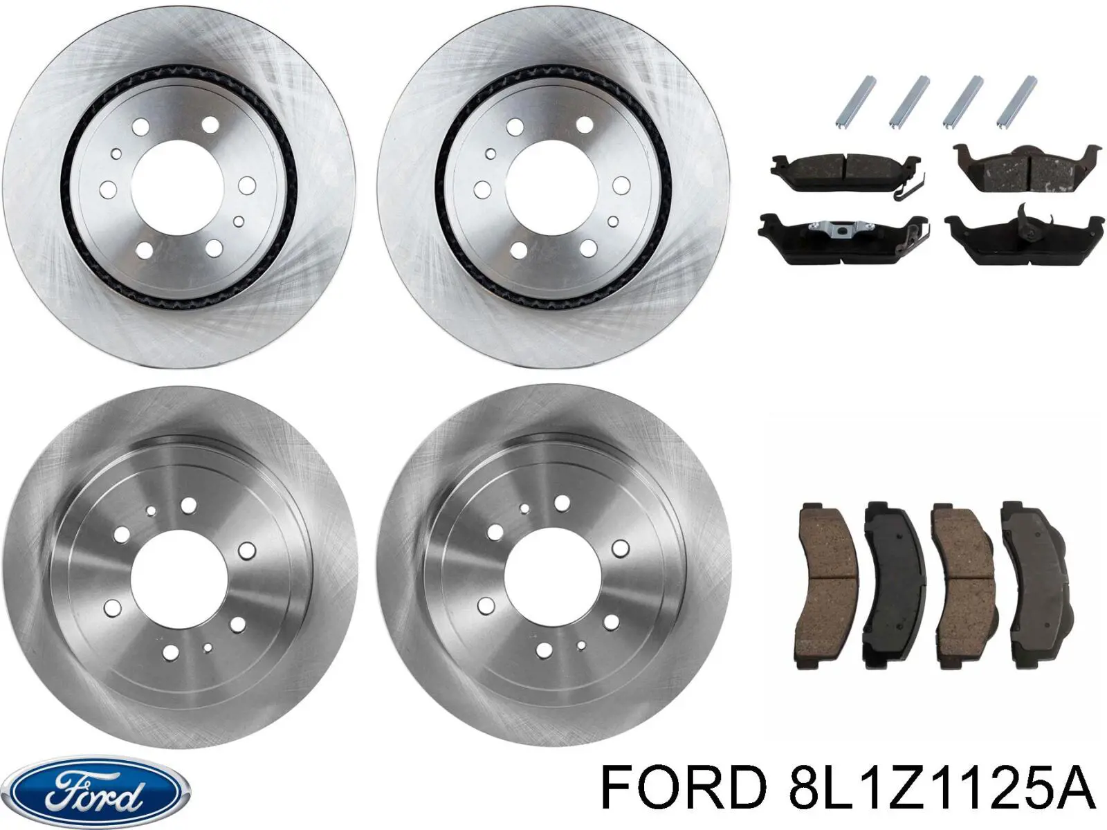 Тормоз дисковый передний Ford 8L1Z1125A цена, от 88.02 USD