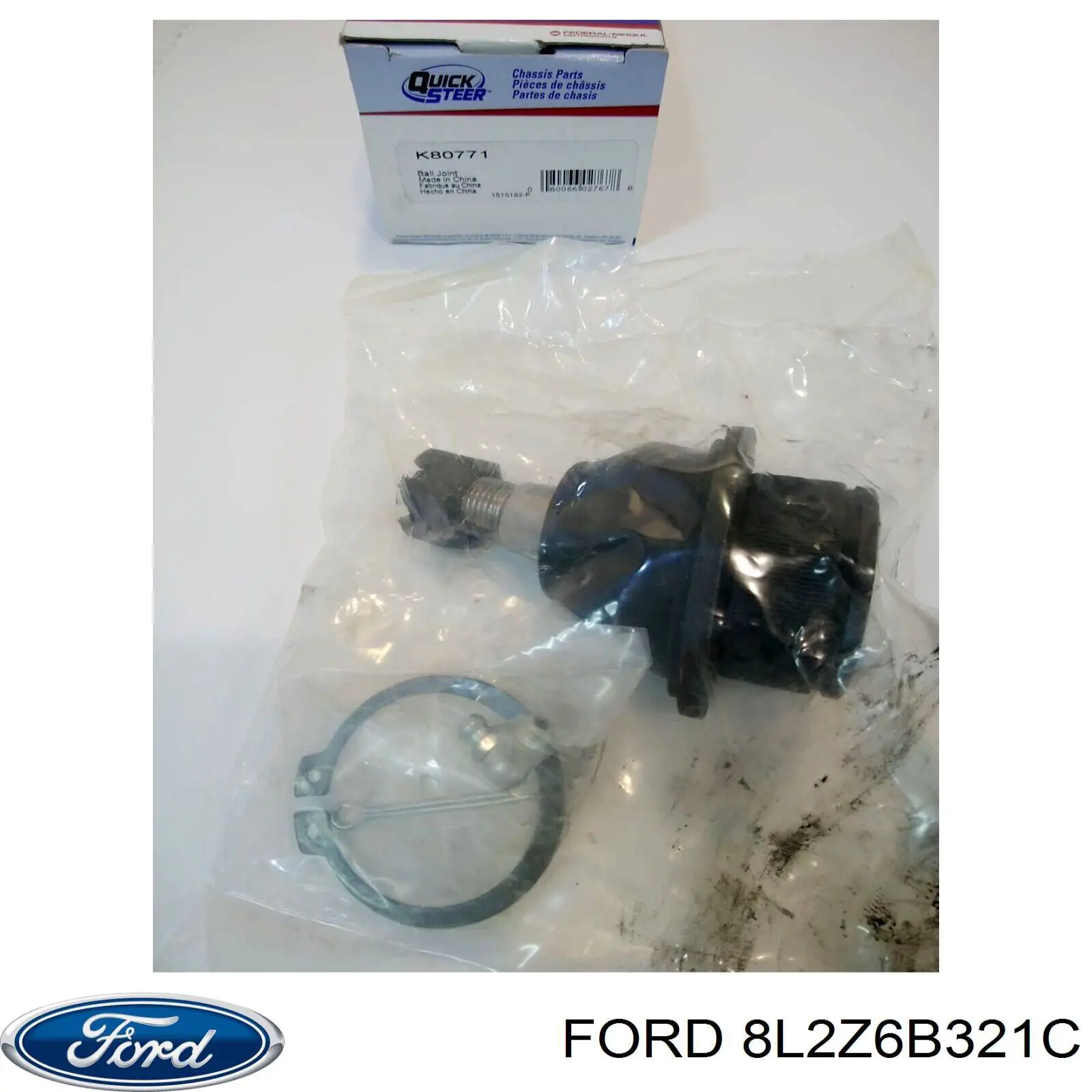 3L2Z6B321AA Ford Шкив коленчатого вала