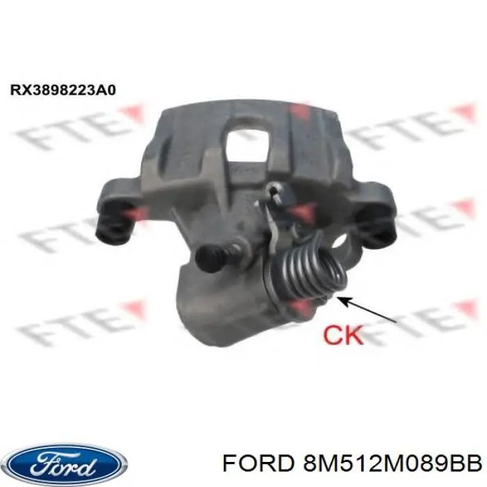 Суппорт задний левый 8M512M089BB Ford