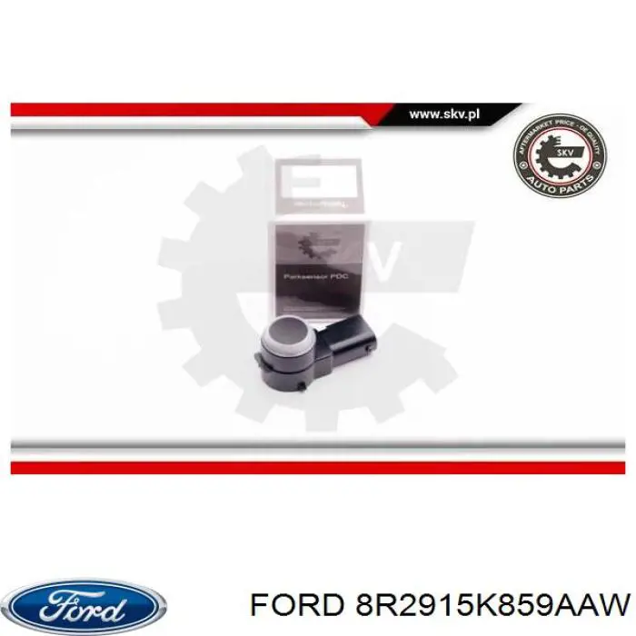 8R29-15K859-AAW Ford sensor dianteiro de sinalização de estacionamento (sensor de estacionamento)