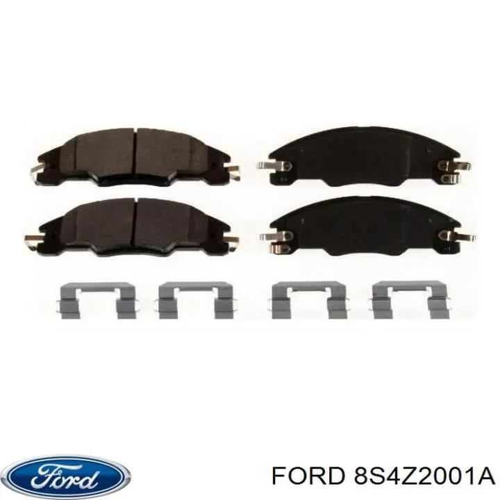 Купить 8S4Z2001A Ford Колодки тормозные