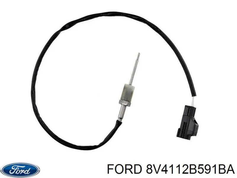 8V4112B591BA Ford sensor de temperatura dos gases de escape (ge, no catalisador)