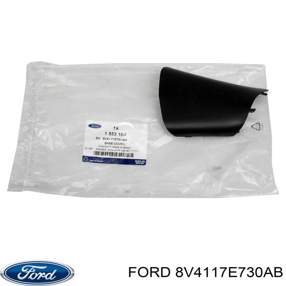 8V4117E730AB Ford Накладка зеркала заднего вида, правая