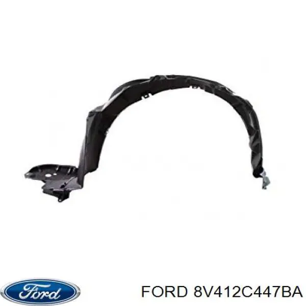 Купить 8V412C447BA Ford Защита тормозного диска, переднего, левого