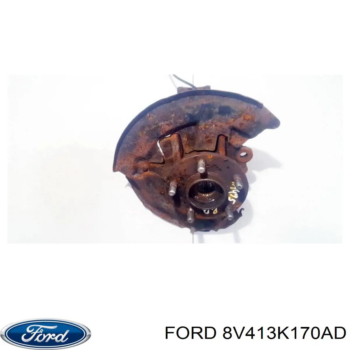 Цапфа (поворотный кулак) передний правый Ford 8V413K170AD цена, от 63.24 USD