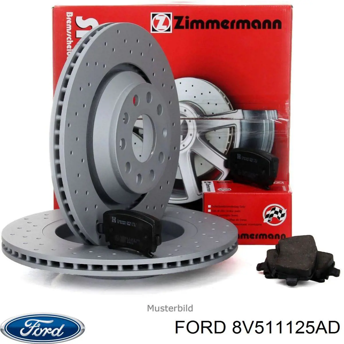 Передний тормозной диск Ford 8V511125AD