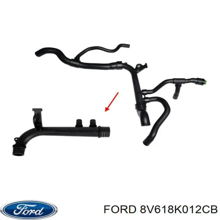8V61-8K012-CA Ford шланг расширительного бачка верхний